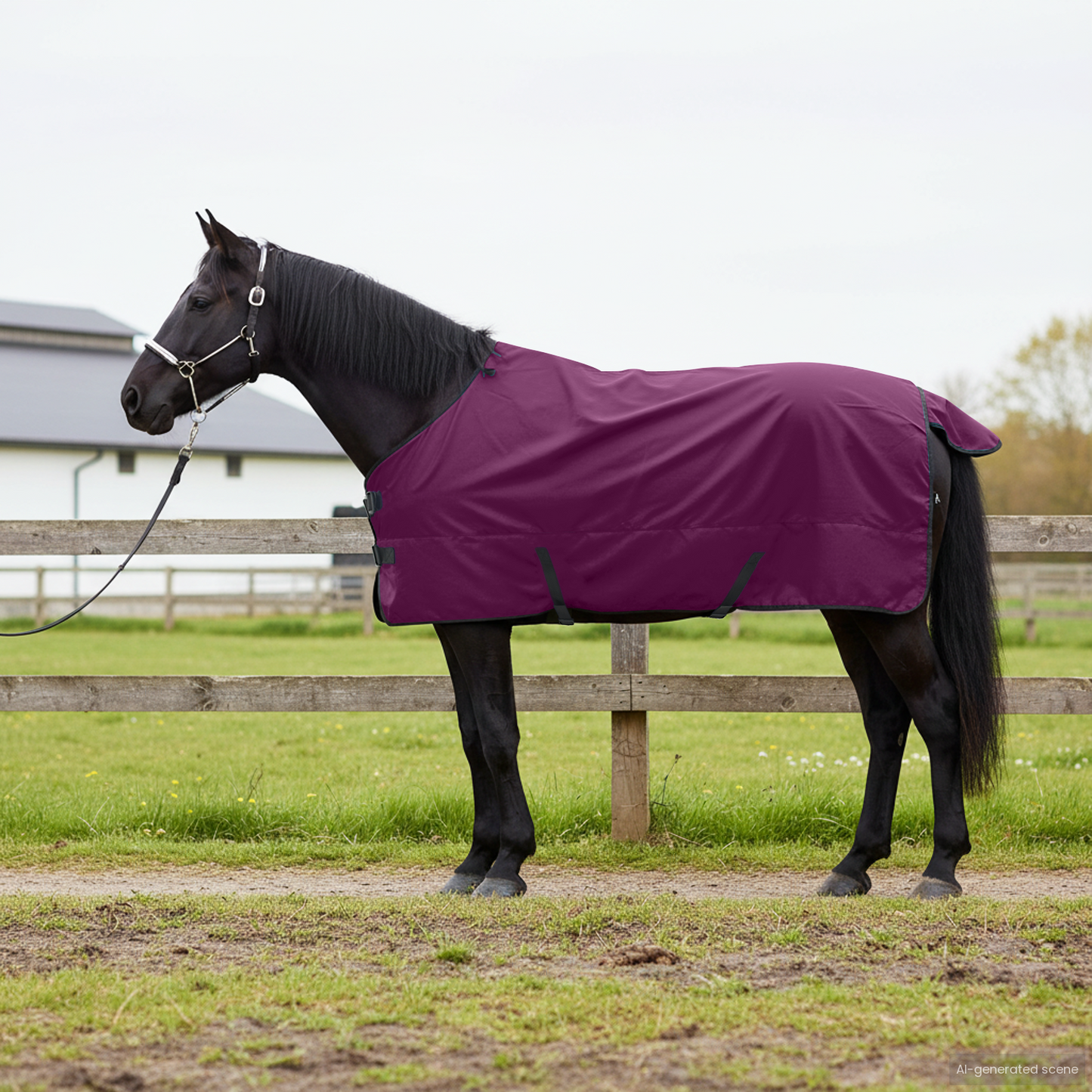 Horse Blanket Full Purple 75 cm Polyester