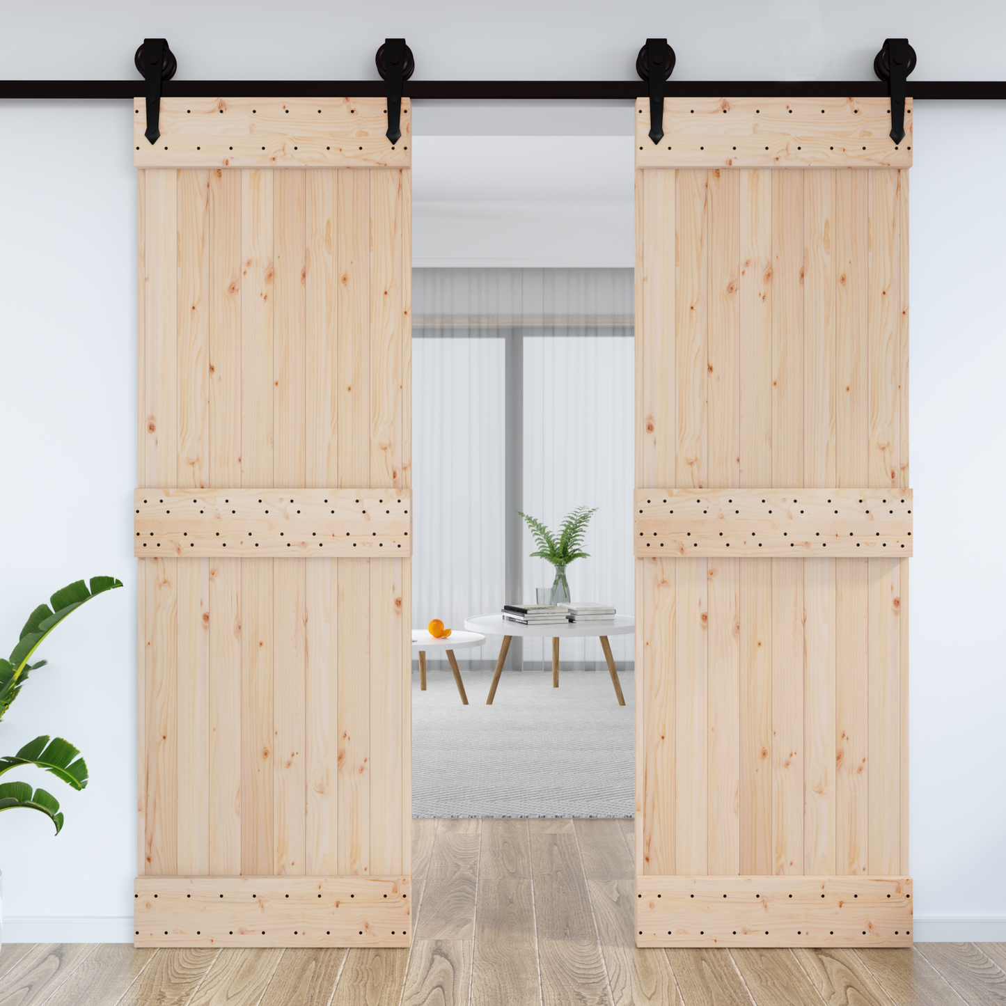 Door NARVIK Natural 70 x 210 cm Solid Pine Wood