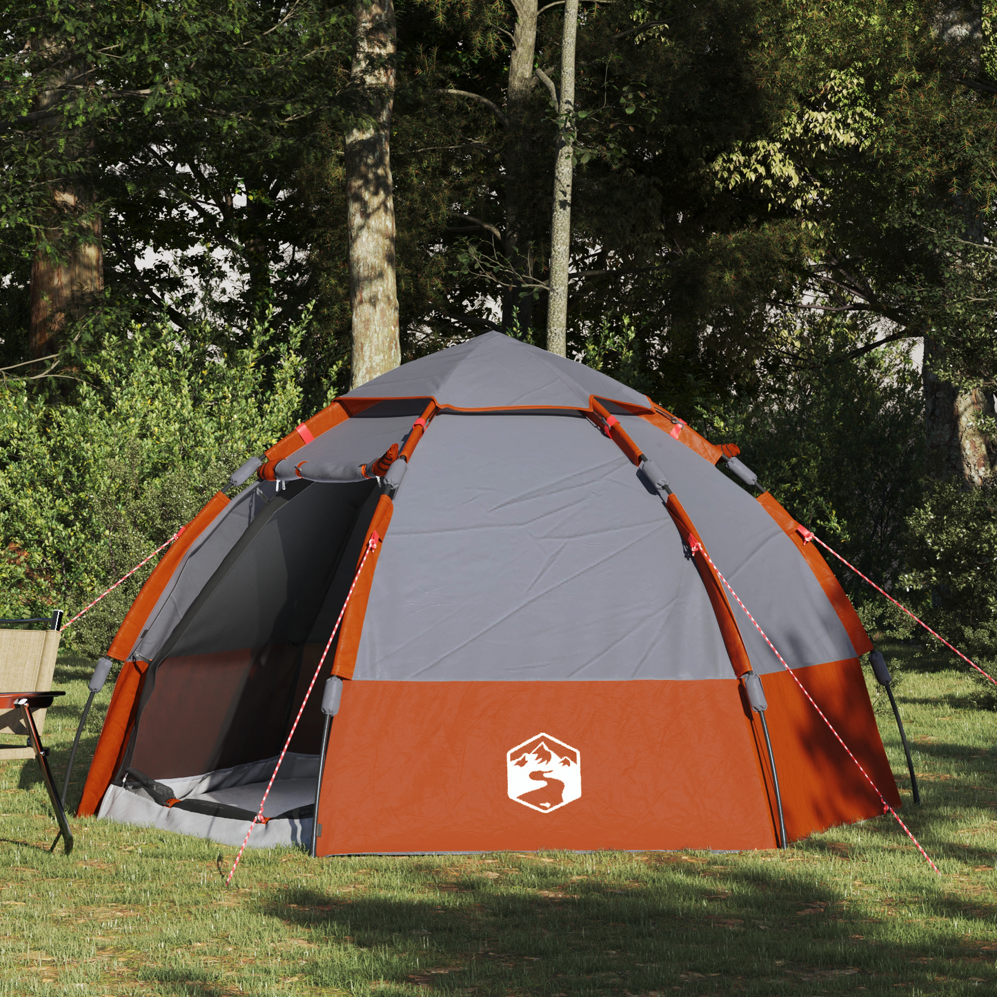 Instant Tent with Rainfly 4-Person Quick-Release 185T Polyester