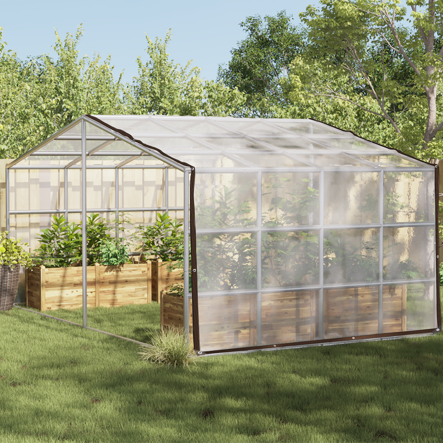 Plant Cover Transparent 5 x 5 m PE