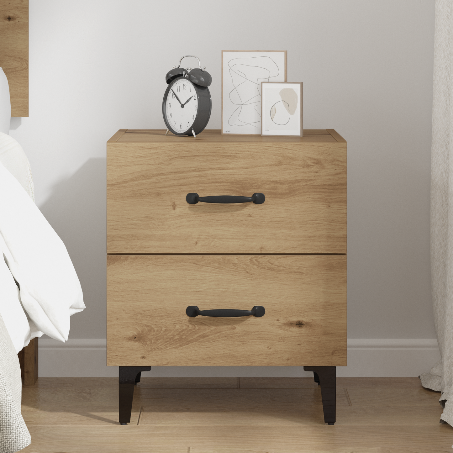 Bed Cabinet Artisan Oak 40 x 35 x 47.5 cm Engineered Wood