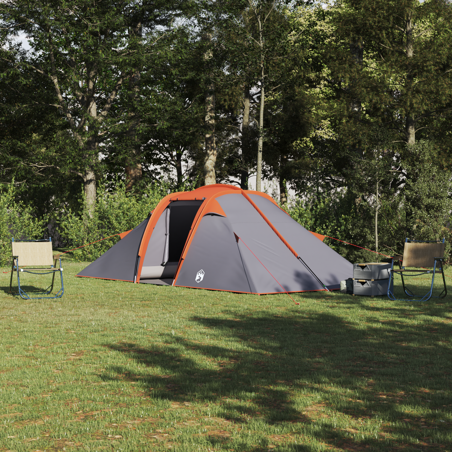Tunnel tent Grey and Orange 510 x 240 x 156 cm Taffeta