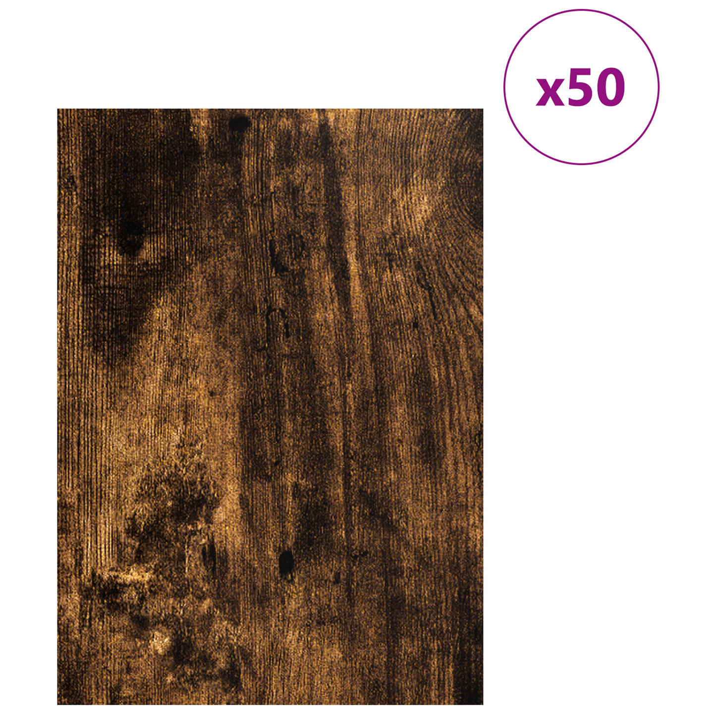 Decor Panels 50 pcs Smoked Oak 30 x 42 x 0.27 cm
