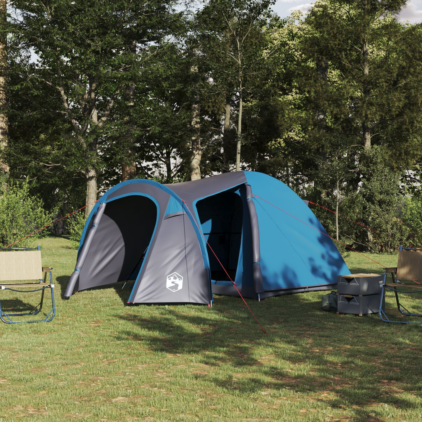 Dome Tent Dome with Roof with Storage Blue 384 x 254 x 170 cm