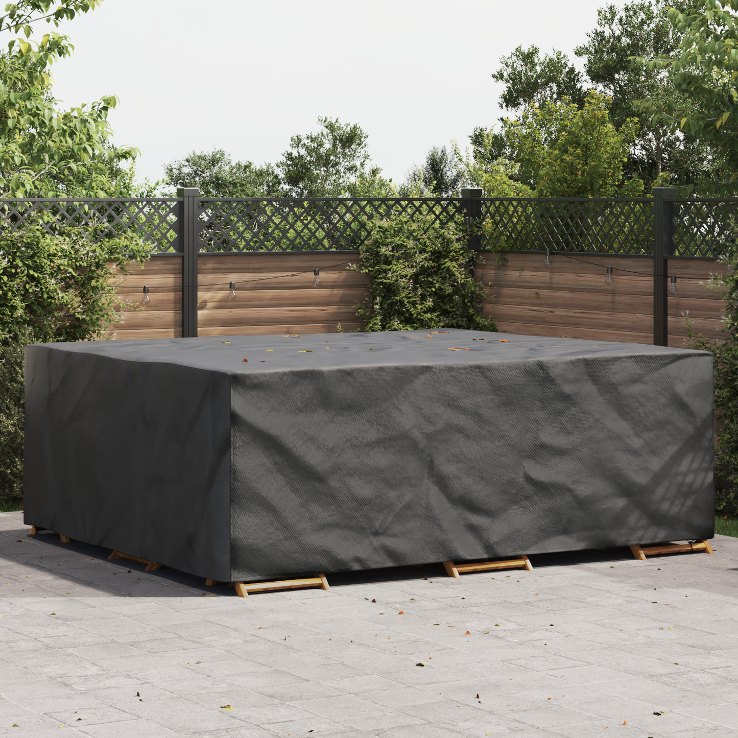 Furniture Cover Plain Black 300 x 250 x 100 cm 210D