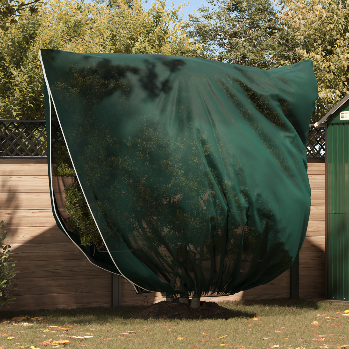 Frost Protection Plant Fleece Covers 3 pcs Green 2.5 x 3.14 m