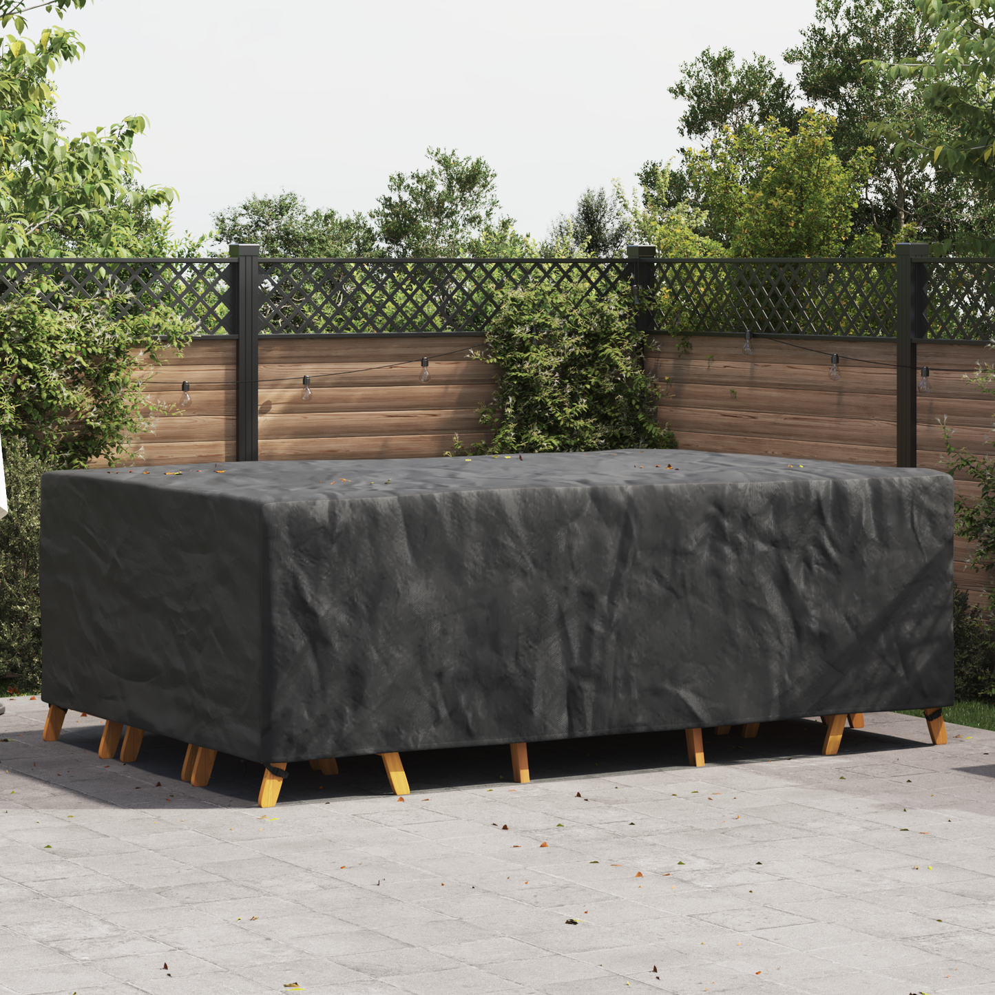 Furniture Cover Plain Black 300 x 200 x 90 cm 210D