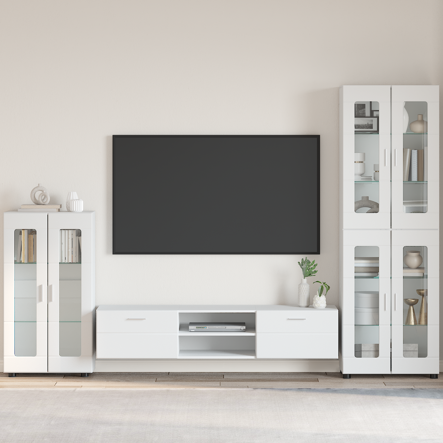 Sideboard FLORIN White 55.5 x 29 x 100 cm Engineered Wood