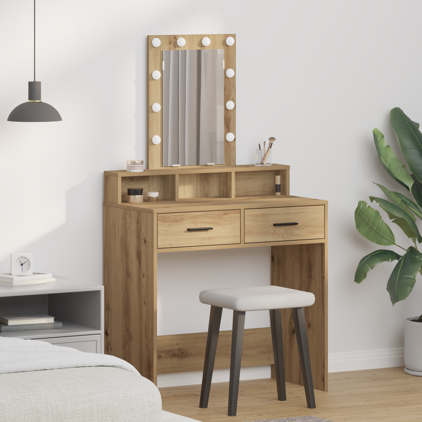 Dressing Table Brown 79 x 41 x 140 cm Engineered Wood