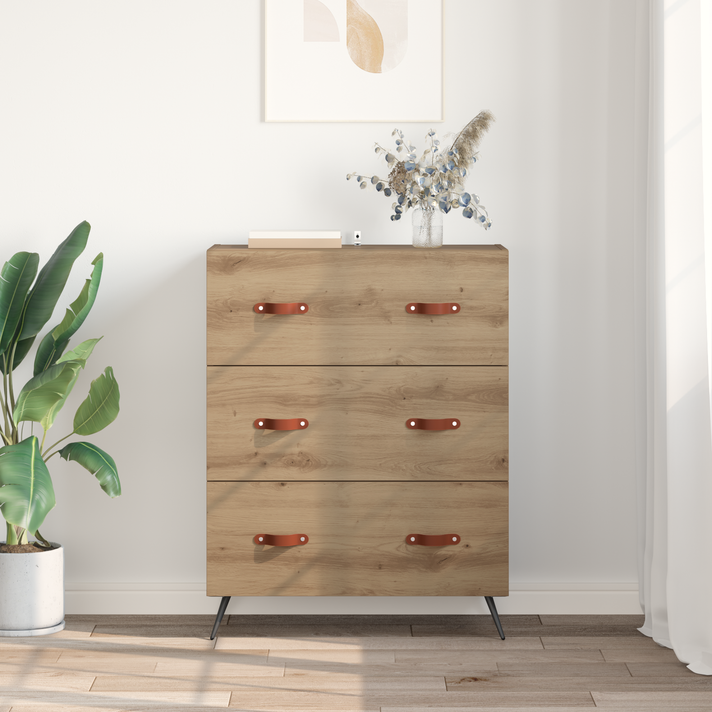Chest of Drawers Artisan Oak 69.5 x 34 x 90 cm Engineered Wood