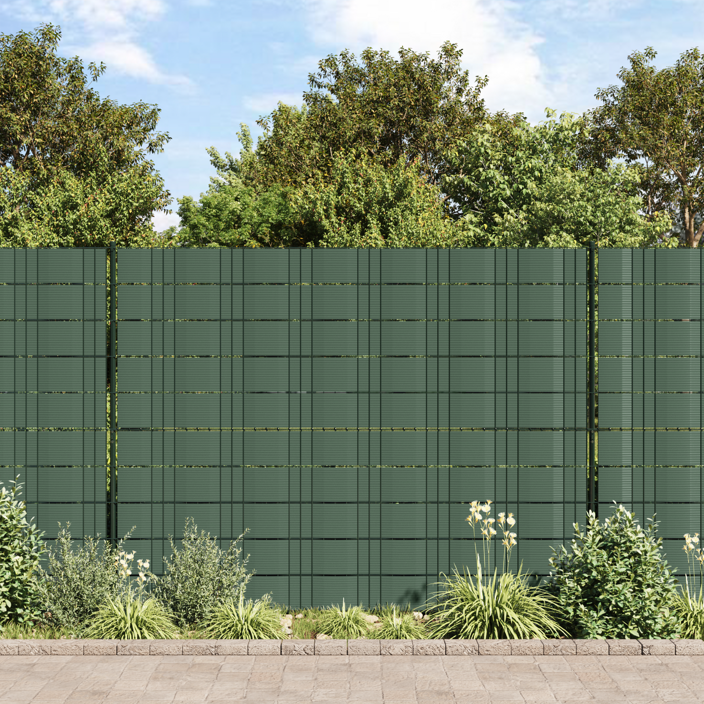 Fence Privacy Tape Green