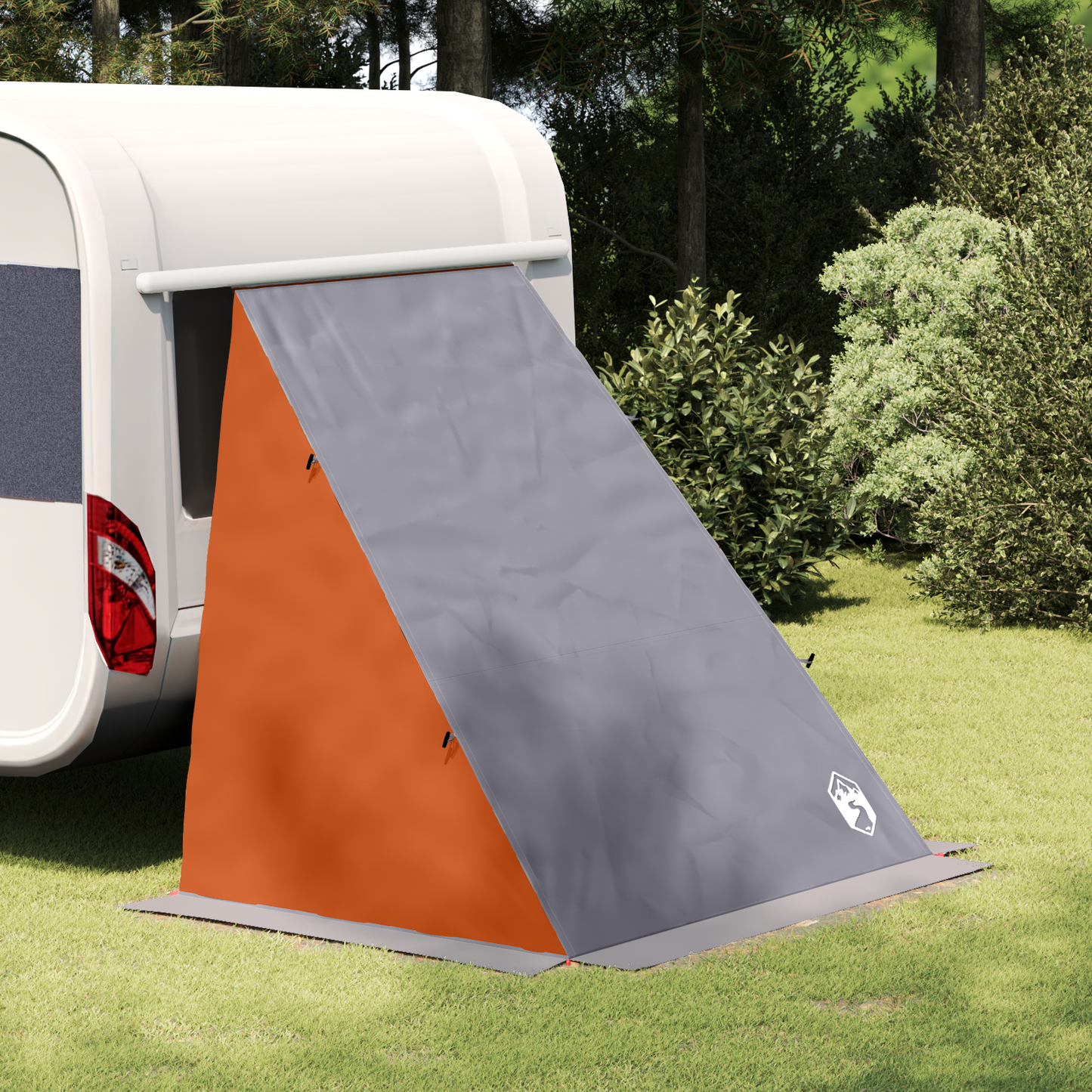 Tailgate Tent -Person 190 x 150 x 185 cm Grey and Orange