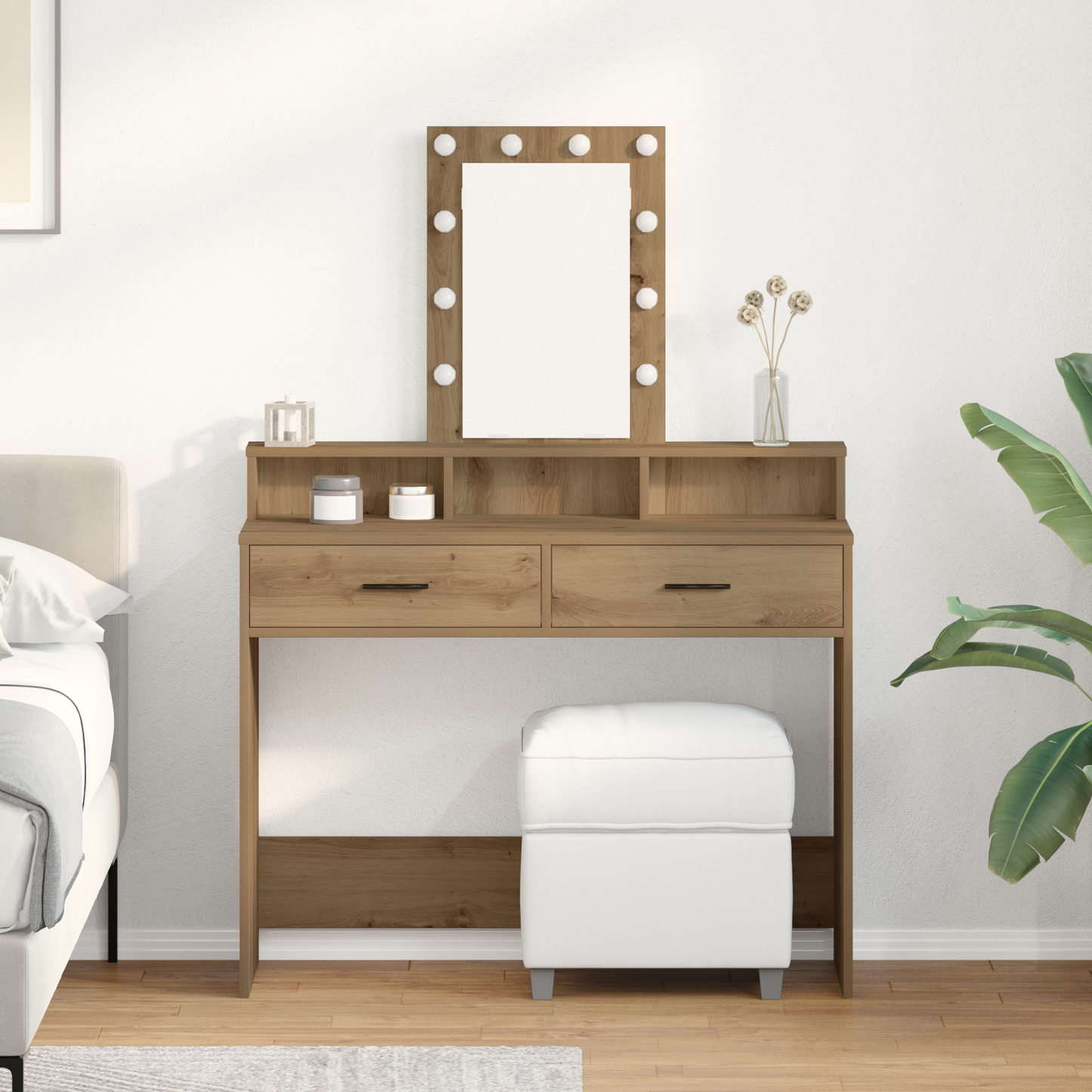 Dressing Table Brown 100 x 41 x 140 cm Engineered Wood