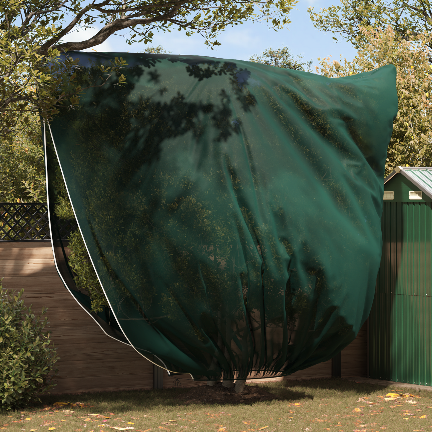 Frost Protection Plant Fleece Covers 3 pcs Green 3 x 3.93 m