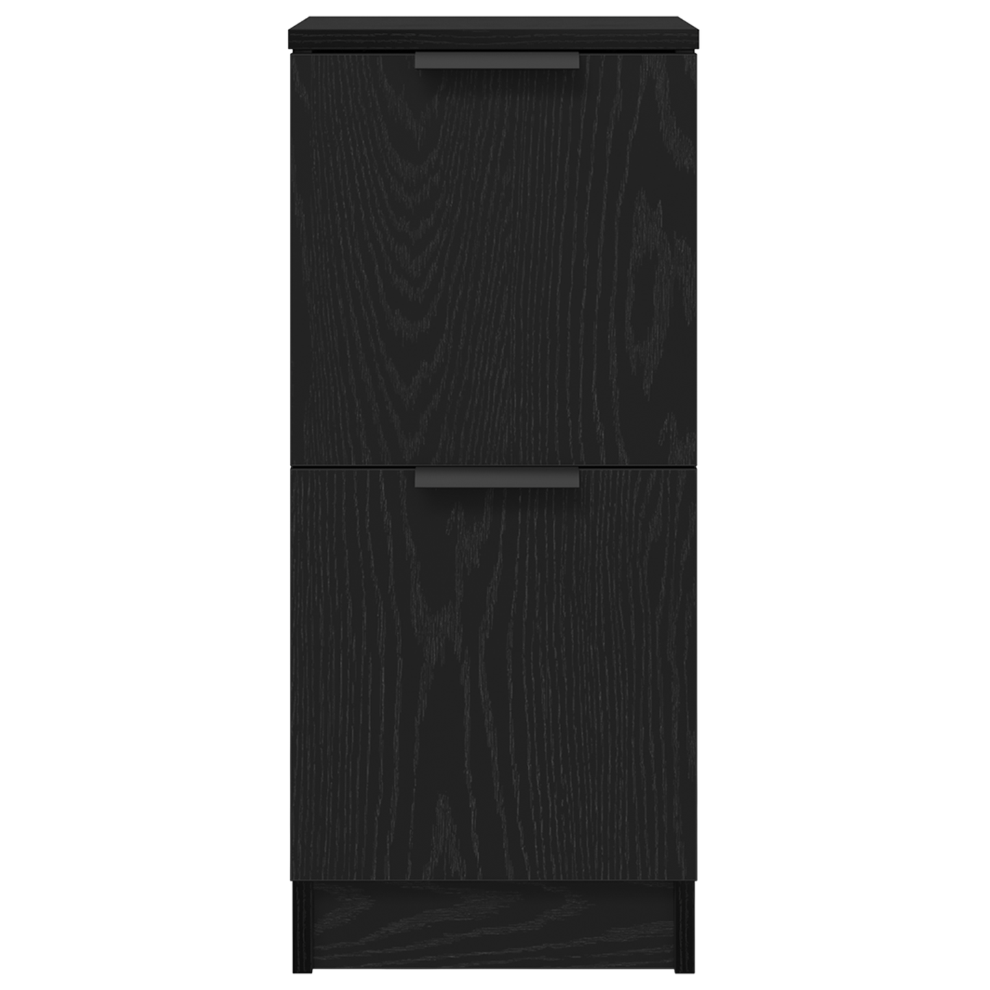 Sideboard 3 pcs Black Oak Engineered Wood