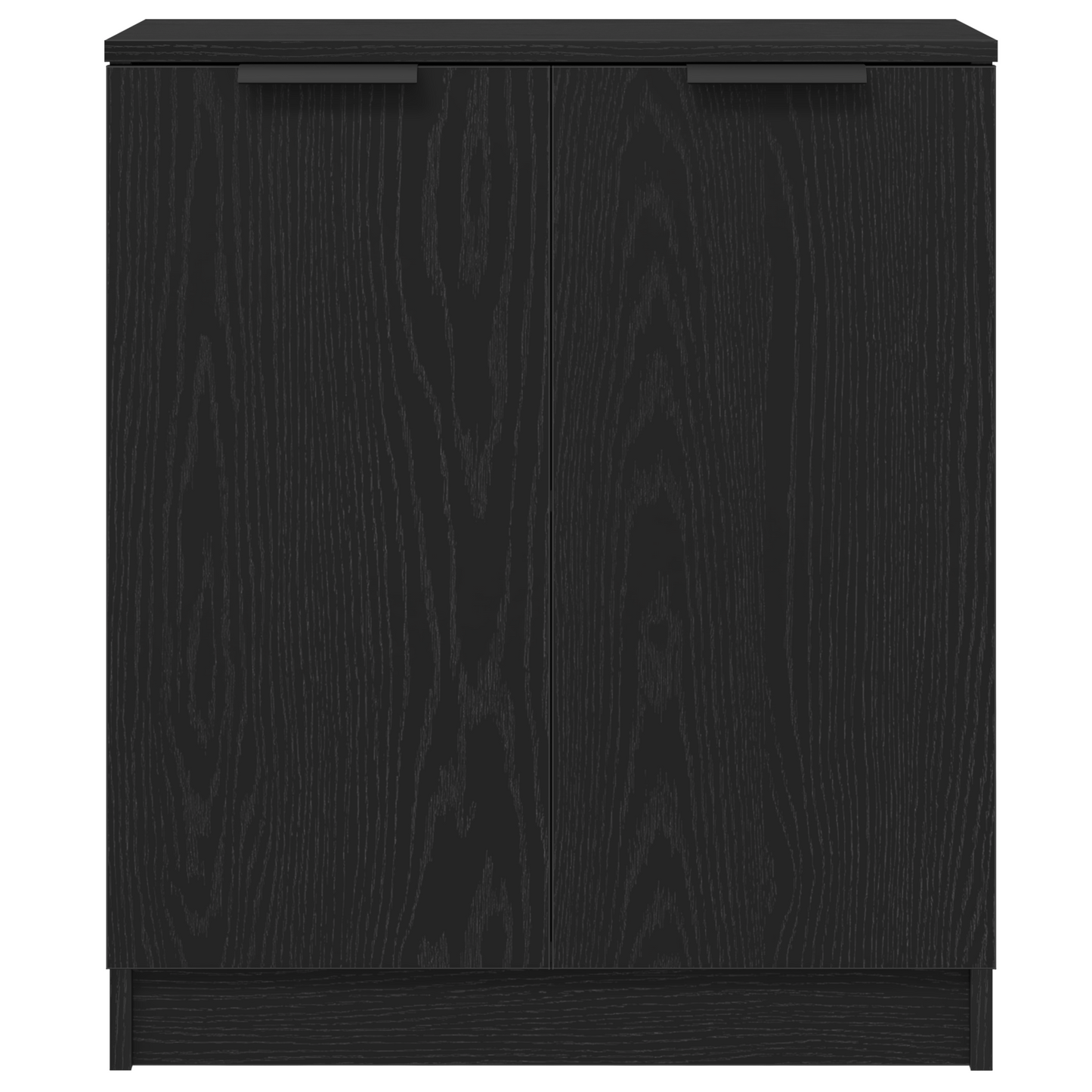 Sideboard 3 pcs Black Oak Engineered Wood