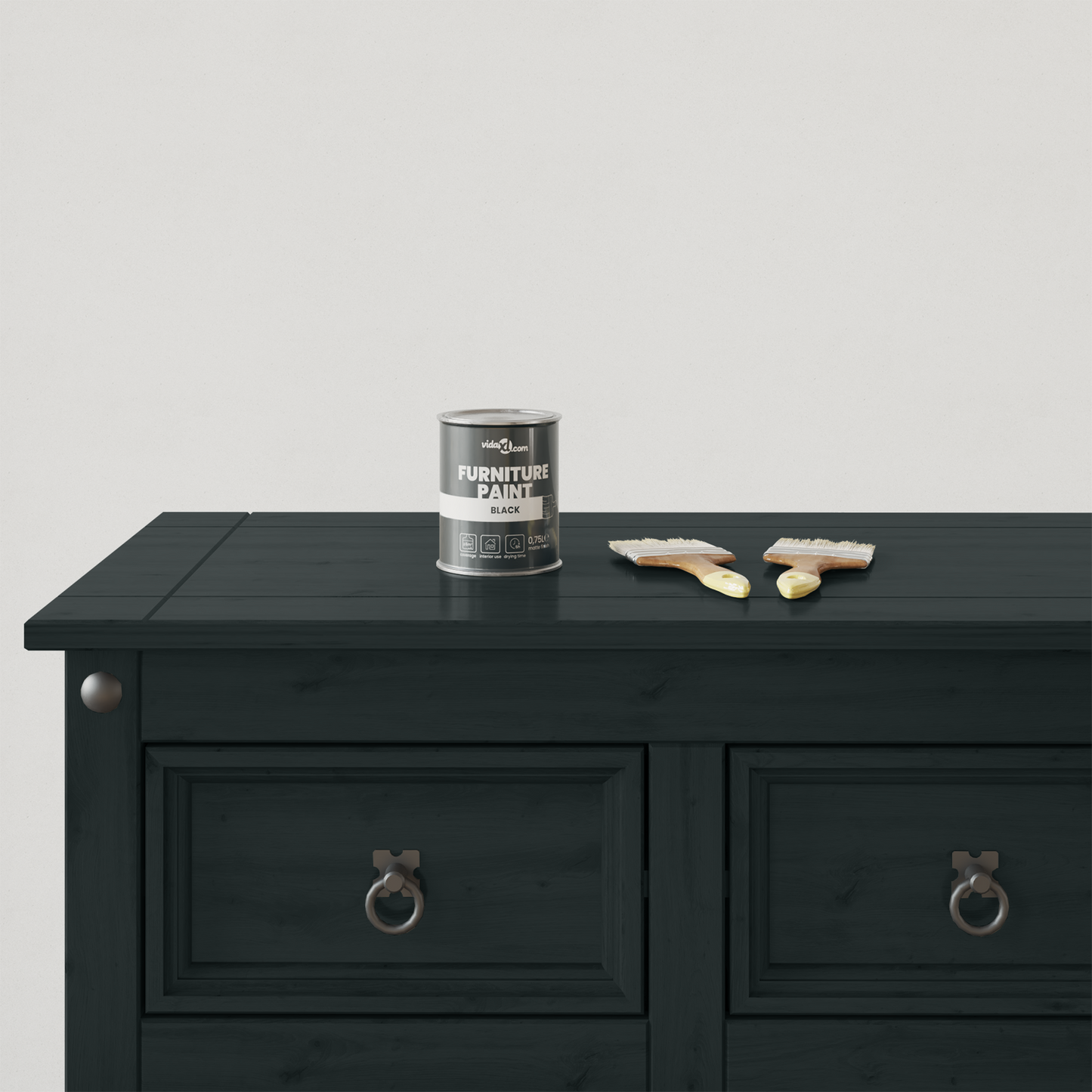 Furniture Paint Black 0.75 L Wall Print