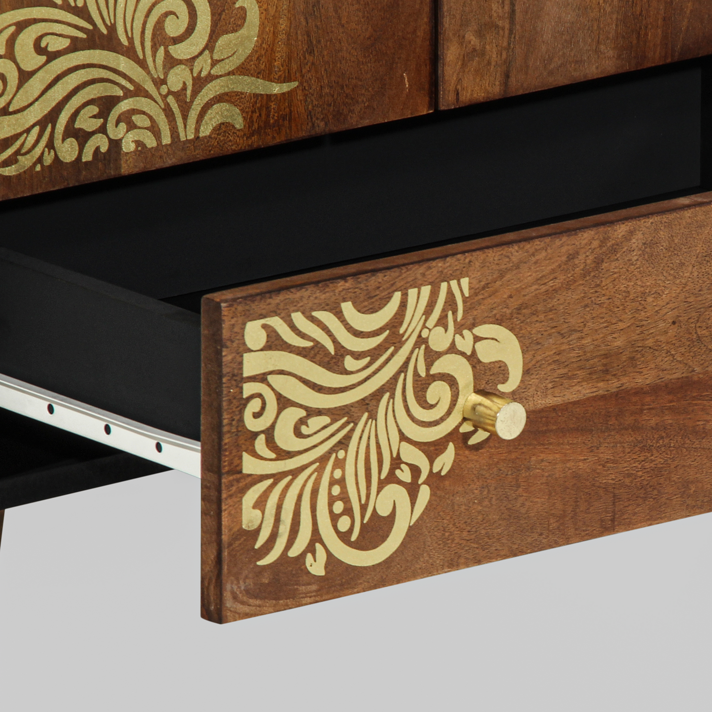 Highboard Brown 60 x 33 x 100 cm Solid Mango Wood