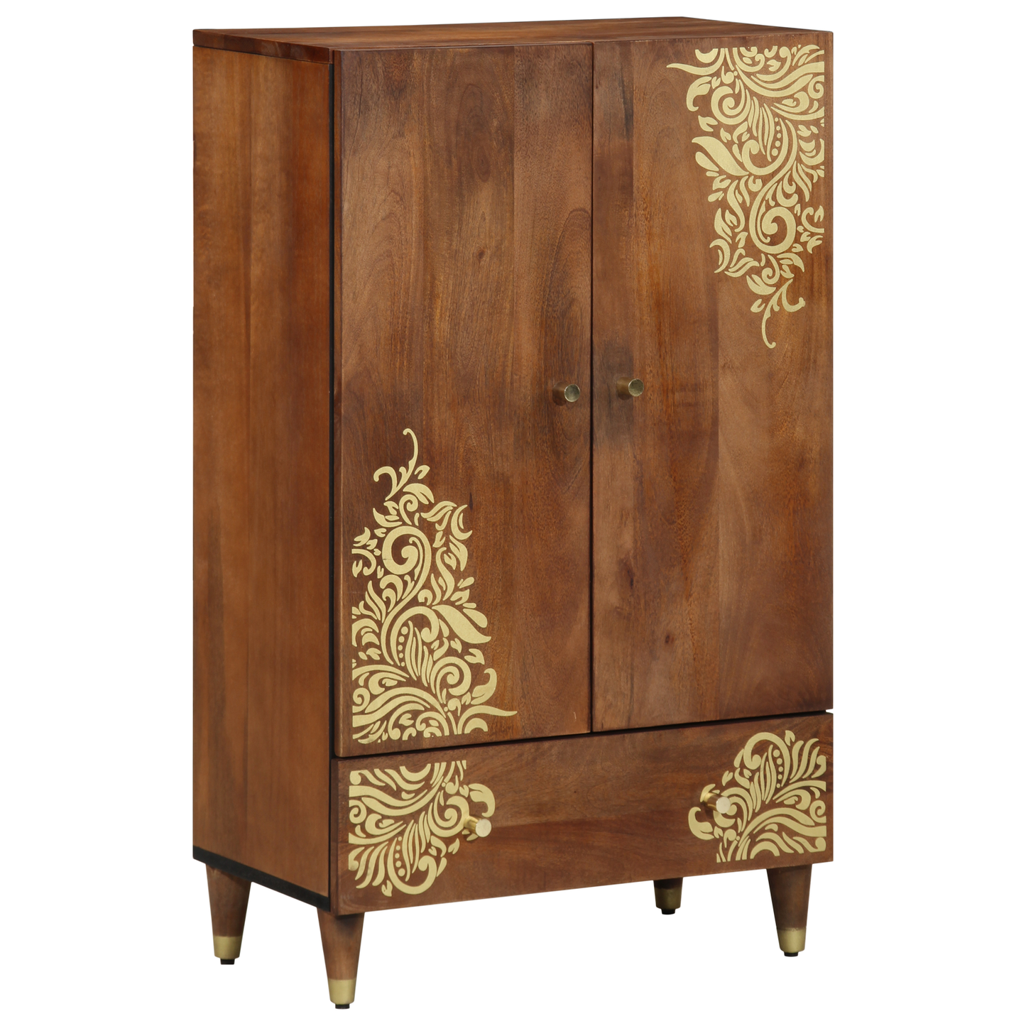 Highboard Brown 60 x 33 x 100 cm Solid Mango Wood
