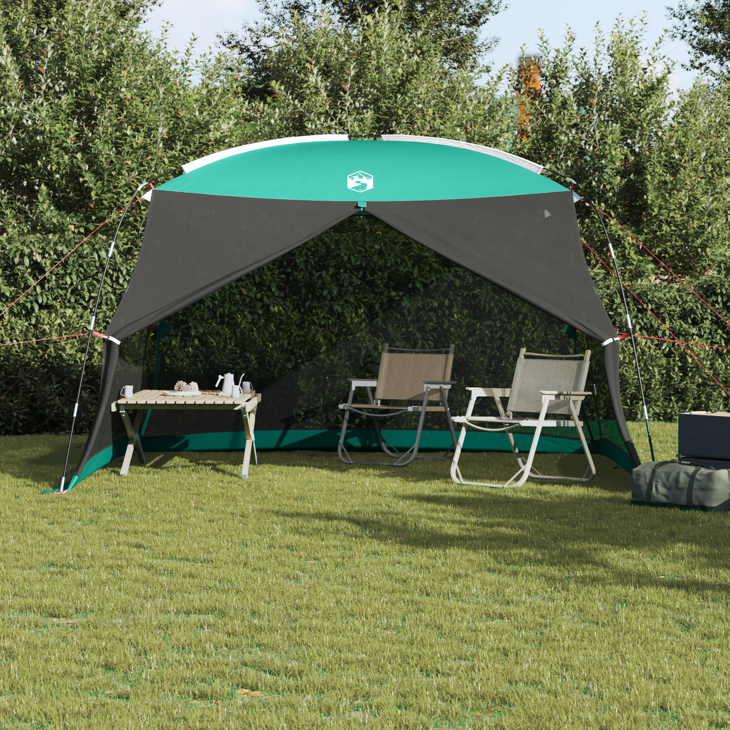 Mosquito Tent with Roof Sea Green 380 x 380 x 225 cm