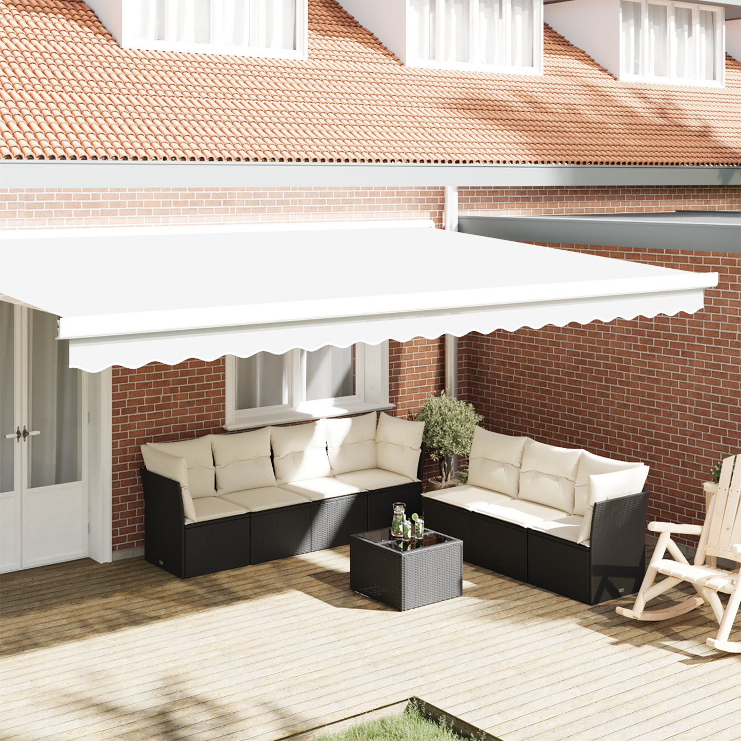 Awning Valance Replacement White 480 x 20 cm Polyester