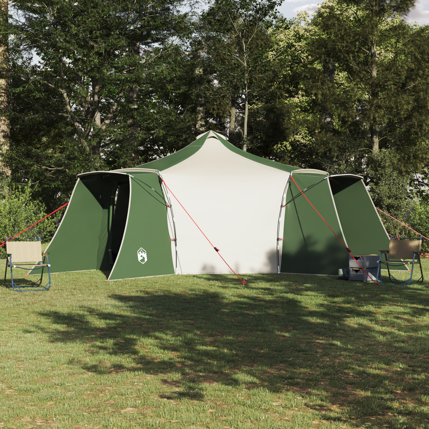 Tipi Tent with Roof Green 492 x 492 x 275 cm Taffeta