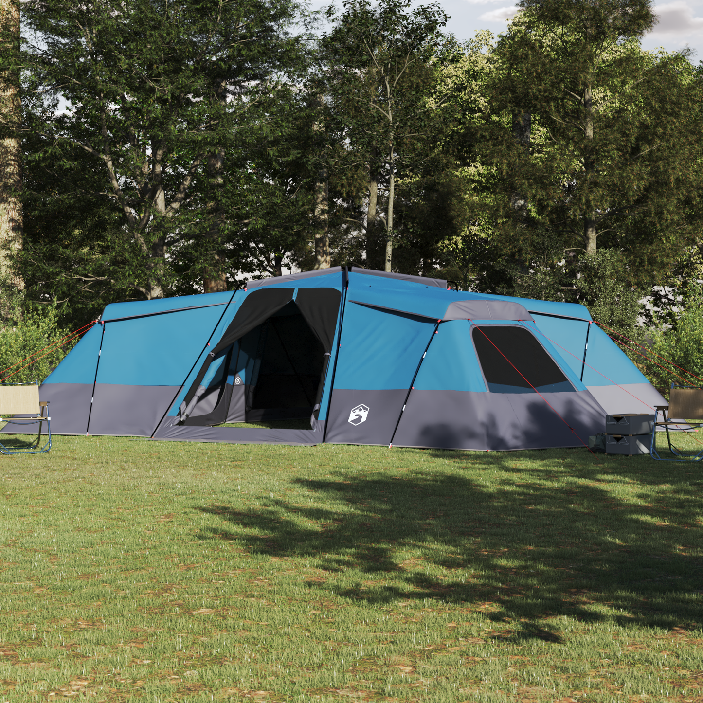 Family Tent with Roof Blue 833 x 585 x 216 cm Taffeta