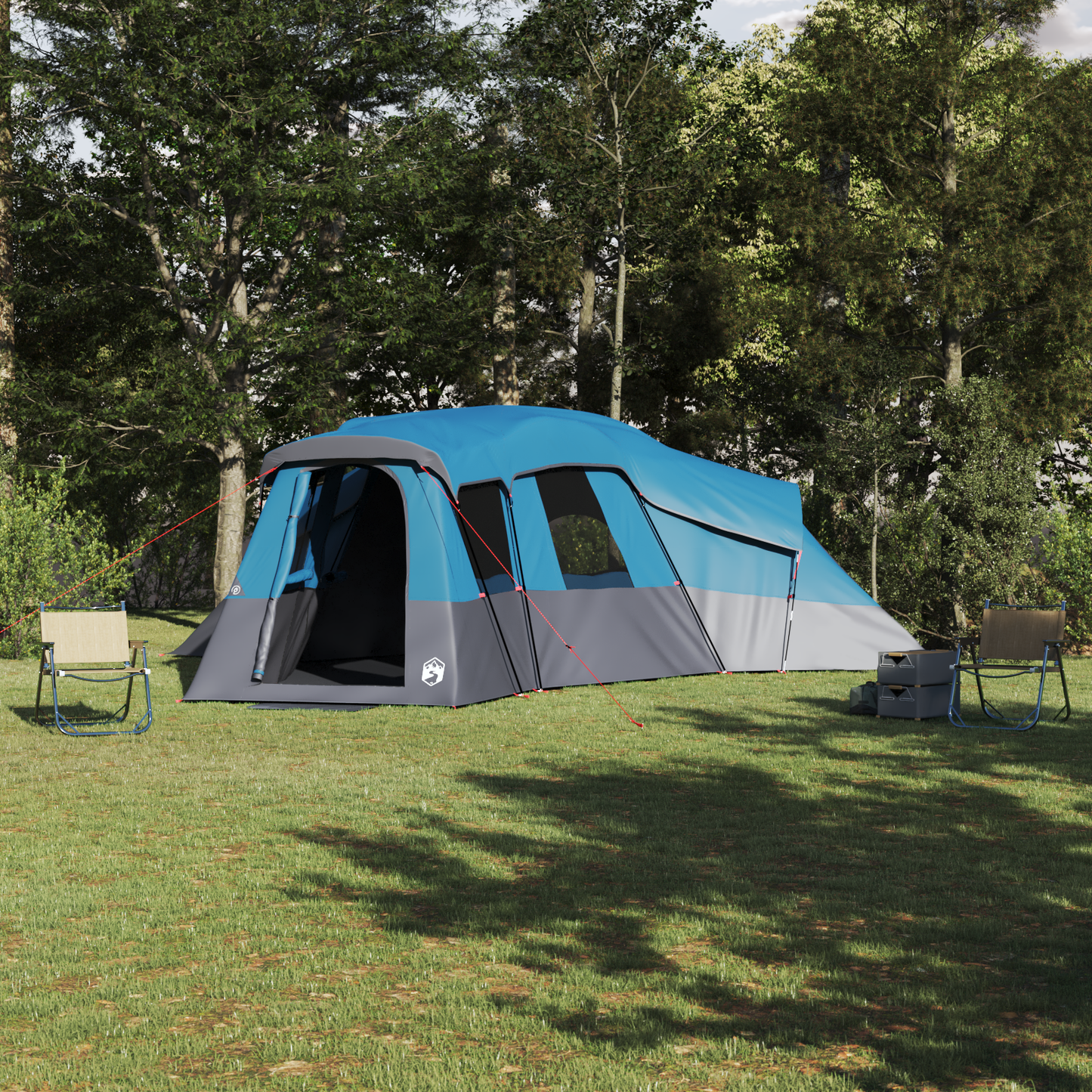 Family Tent with Roof Blue 762 x 655 x 218 cm Taffeta
