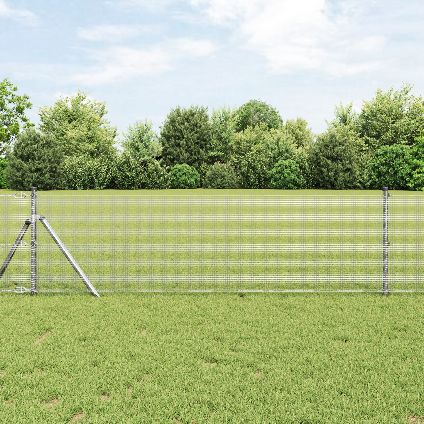 Welded Wire Fence Silver