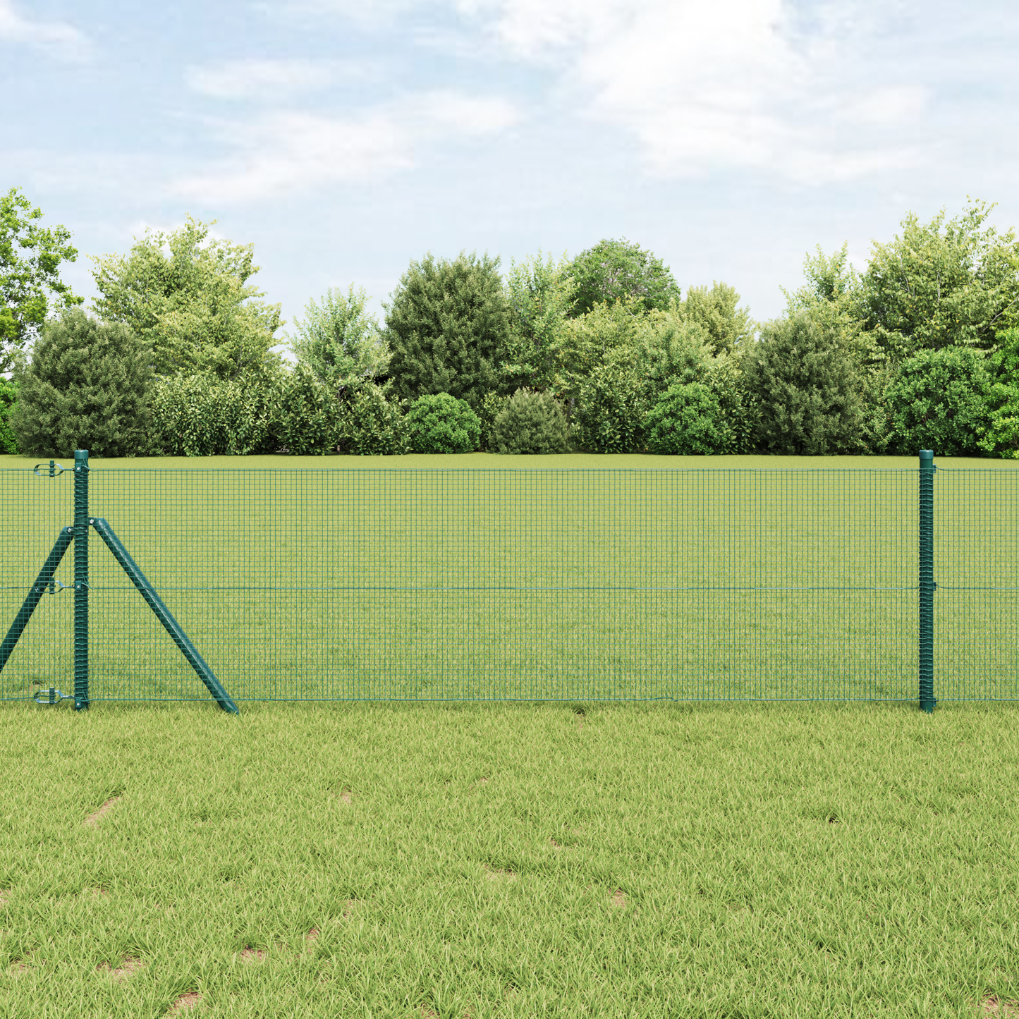 Welded Wire Fence Green