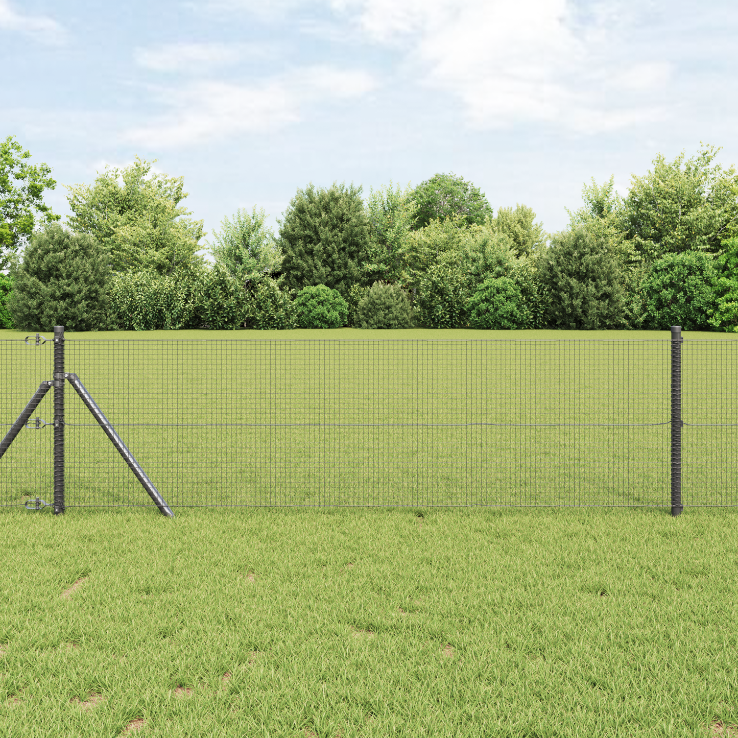 Welded Wire Fence Grey