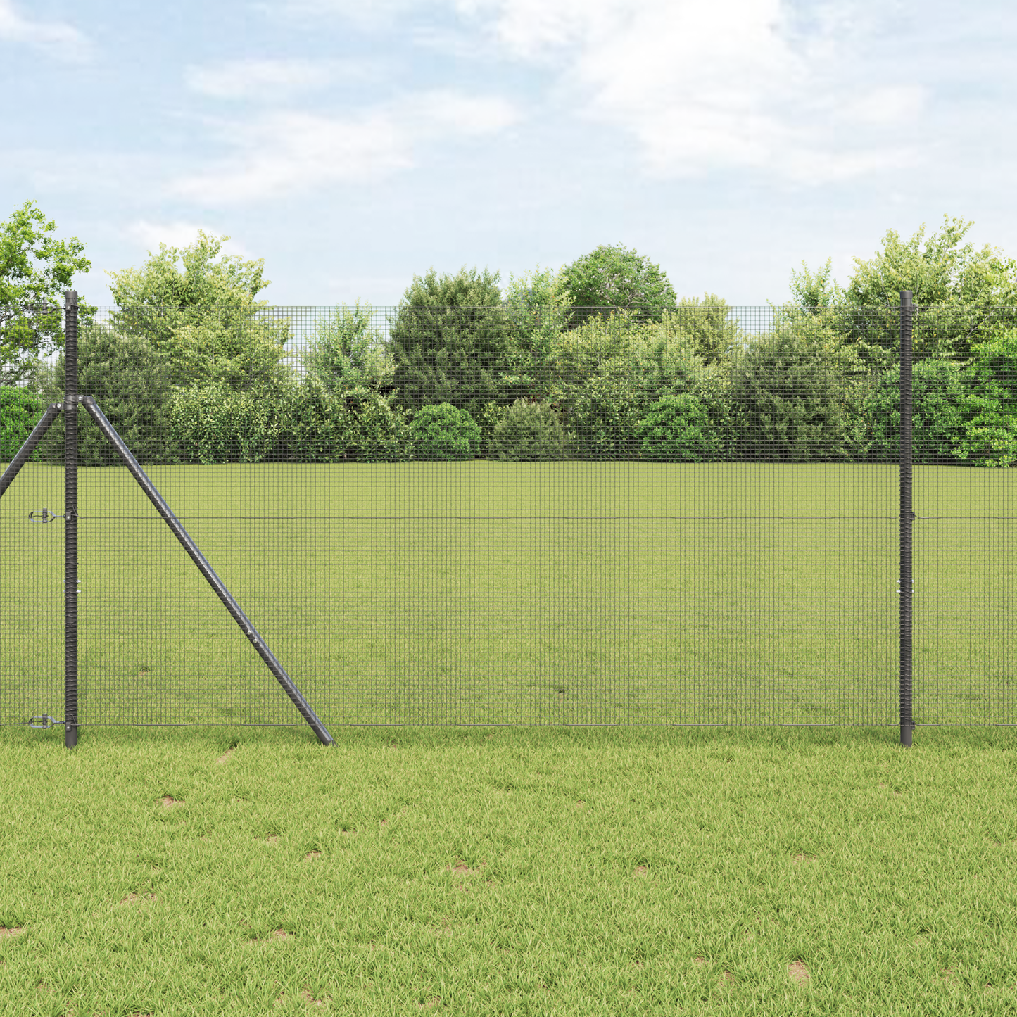 Welded Wire Fence Grey