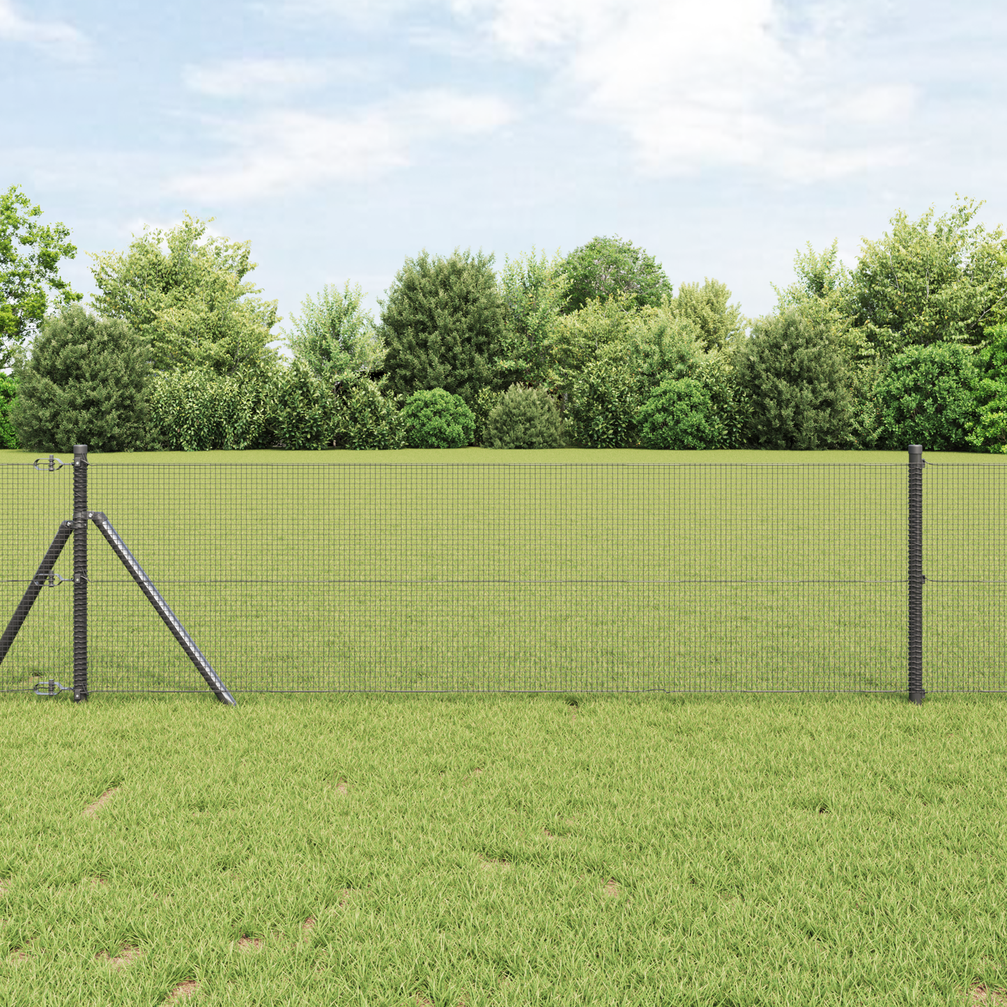 Welded Wire Fence Grey