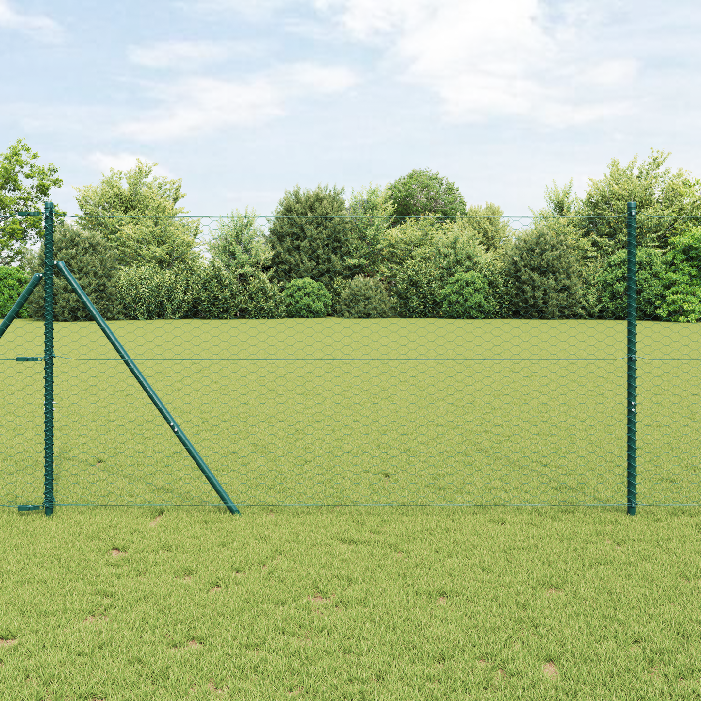 Hexagon Fence Green 1.4 x 50 m PVC