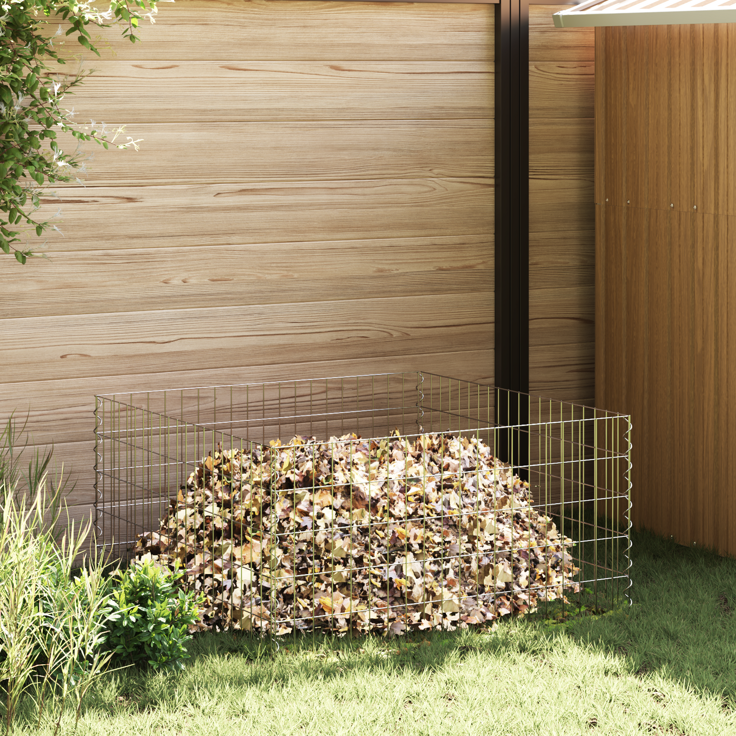 Square Composter 100 x 100 x 50 cm Iron