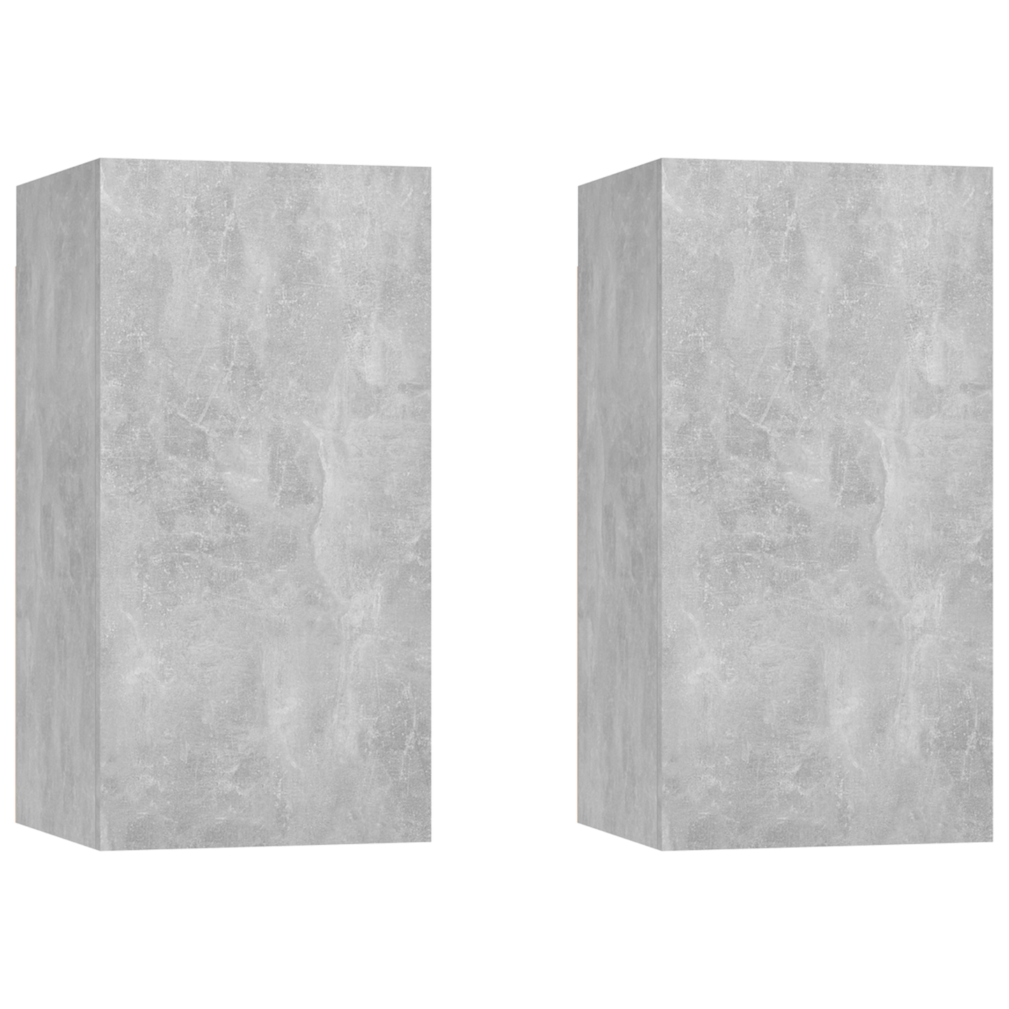 Wall TV Cabinet 2 pcs Concrete Grey 31 x 30 x 60 cm