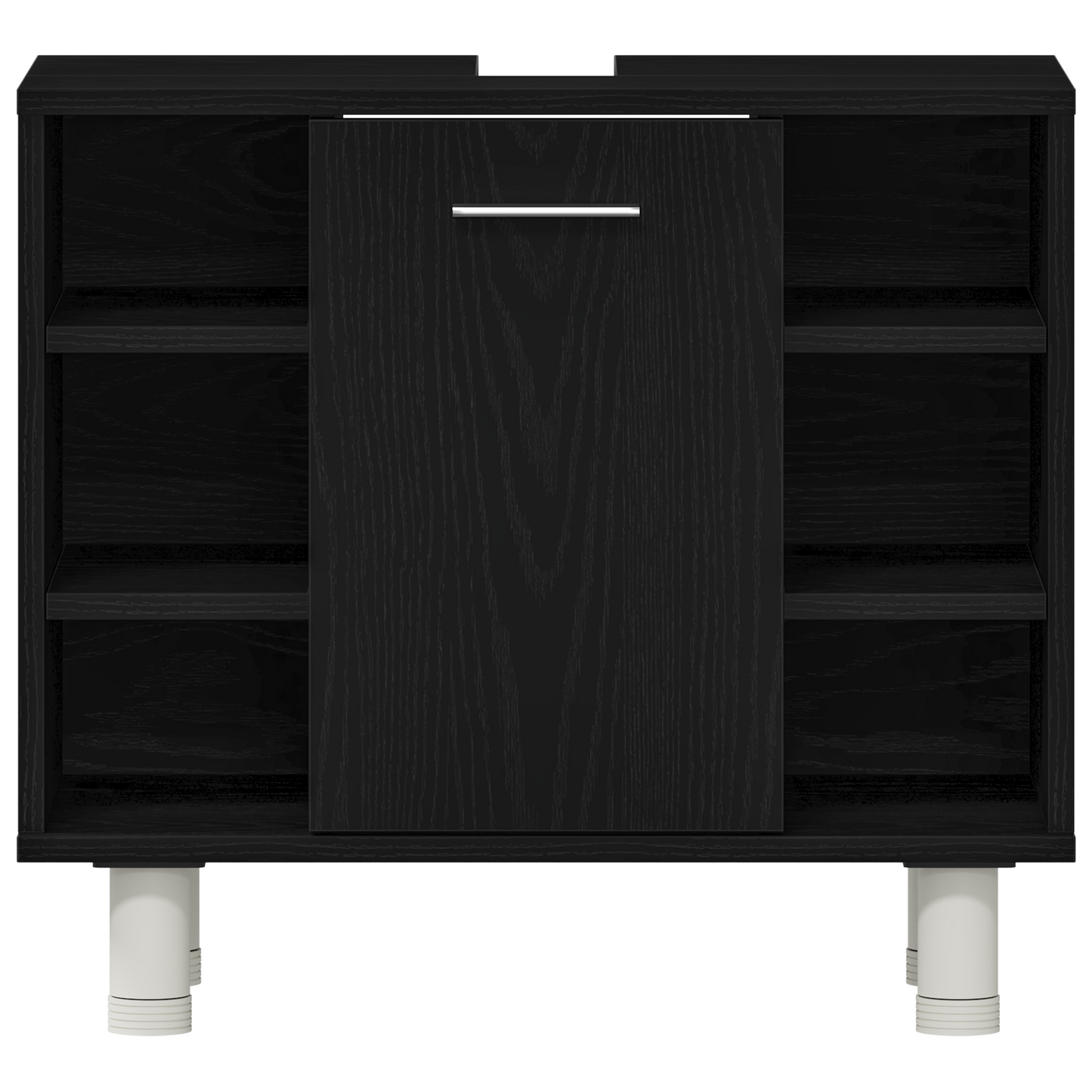 Bathroom Cabinet Black Oak 60 x 32 x 54 cm Engineered Wood