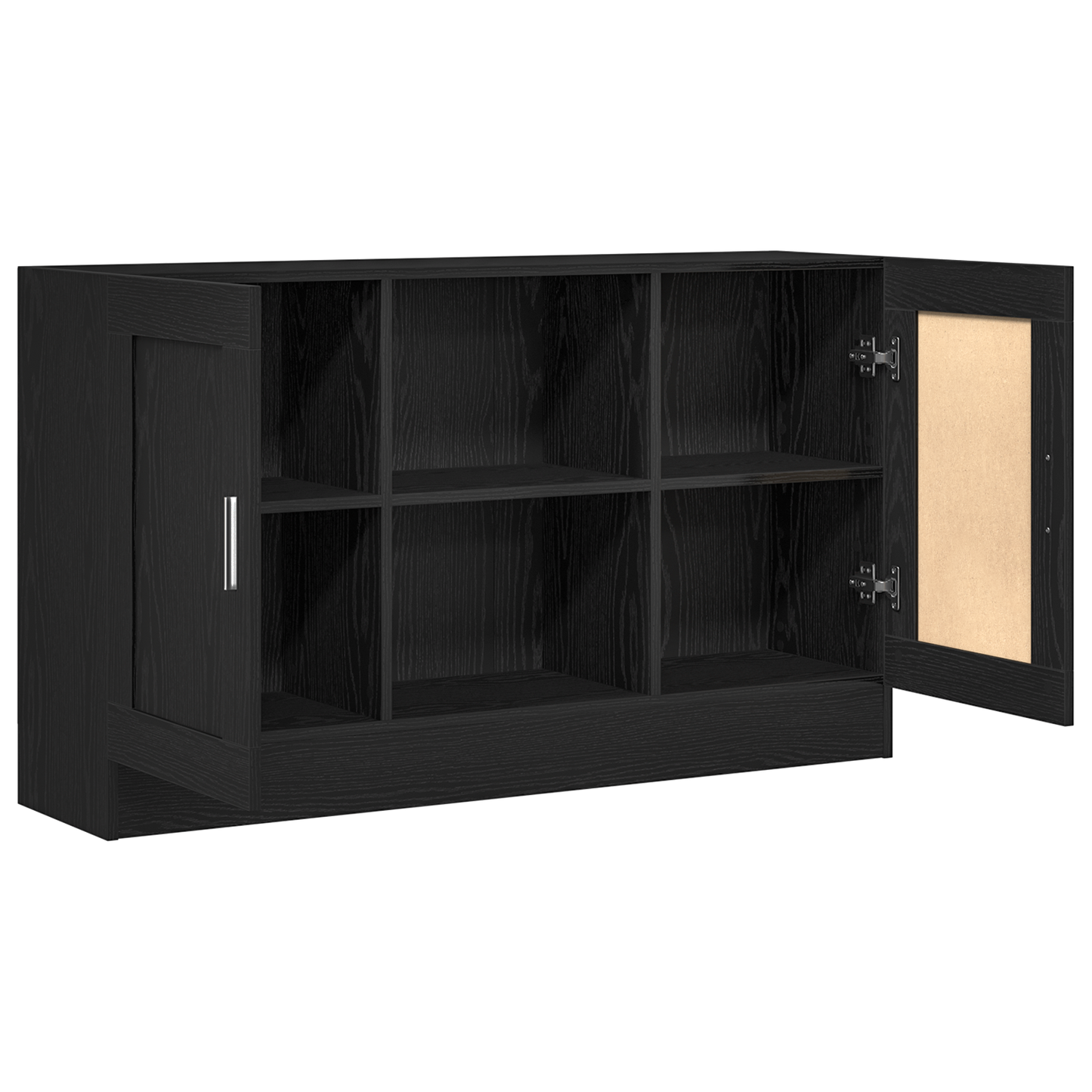 Sideboard Black Oak 120 x 30.5 x 70 cm Engineered Wood
