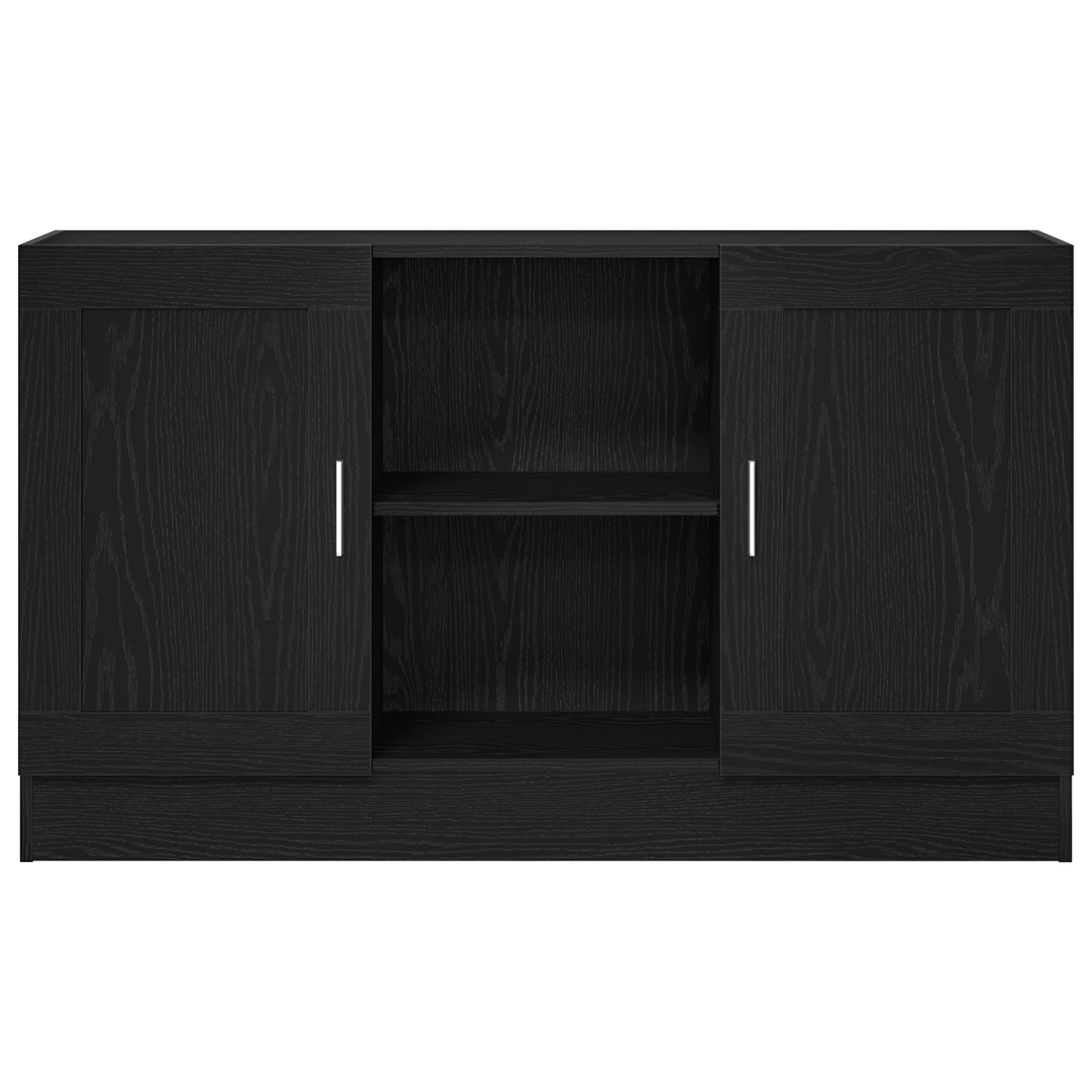 Sideboard Black Oak 120 x 30.5 x 70 cm Engineered Wood