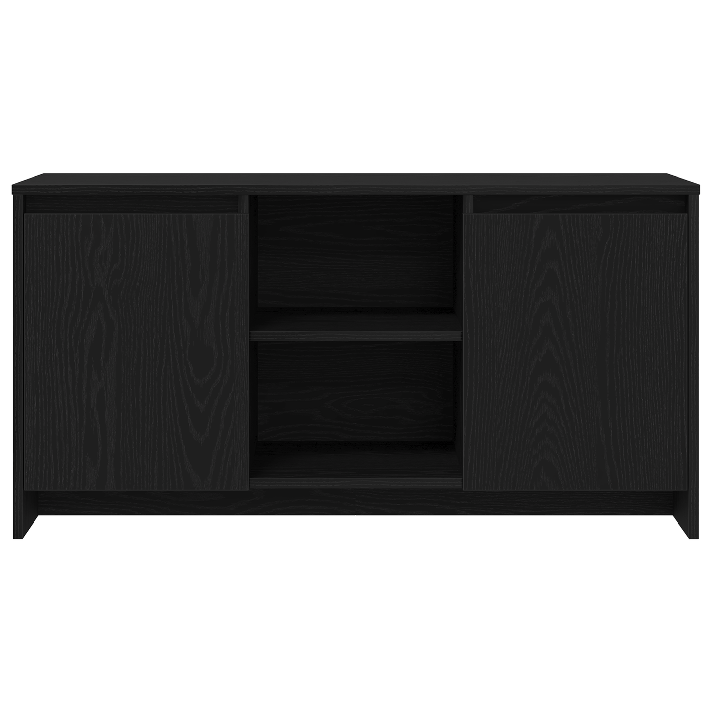 TV Cabinet Black Oak 102 x 37.5 x 52.5 cm Engineered Wood