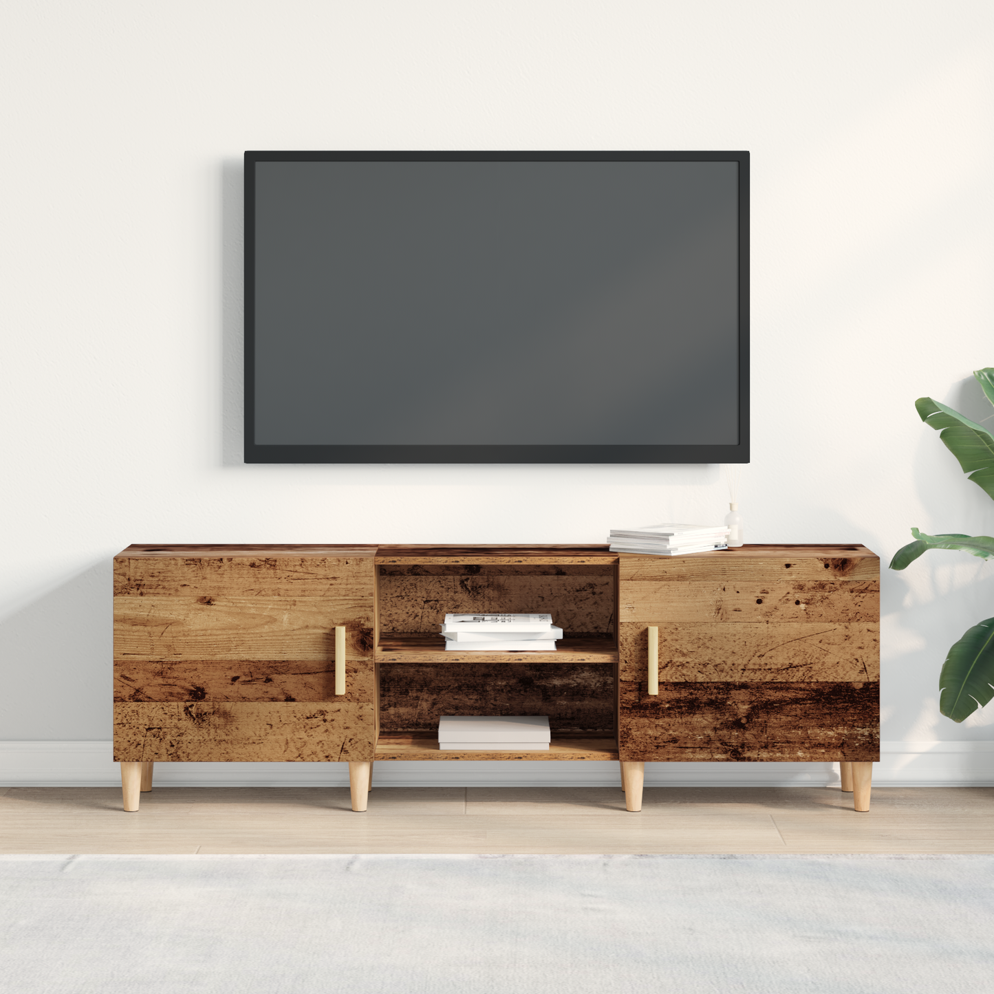 TV Cabinet Old wood 150 x 30 x50 cm Engineered Wood