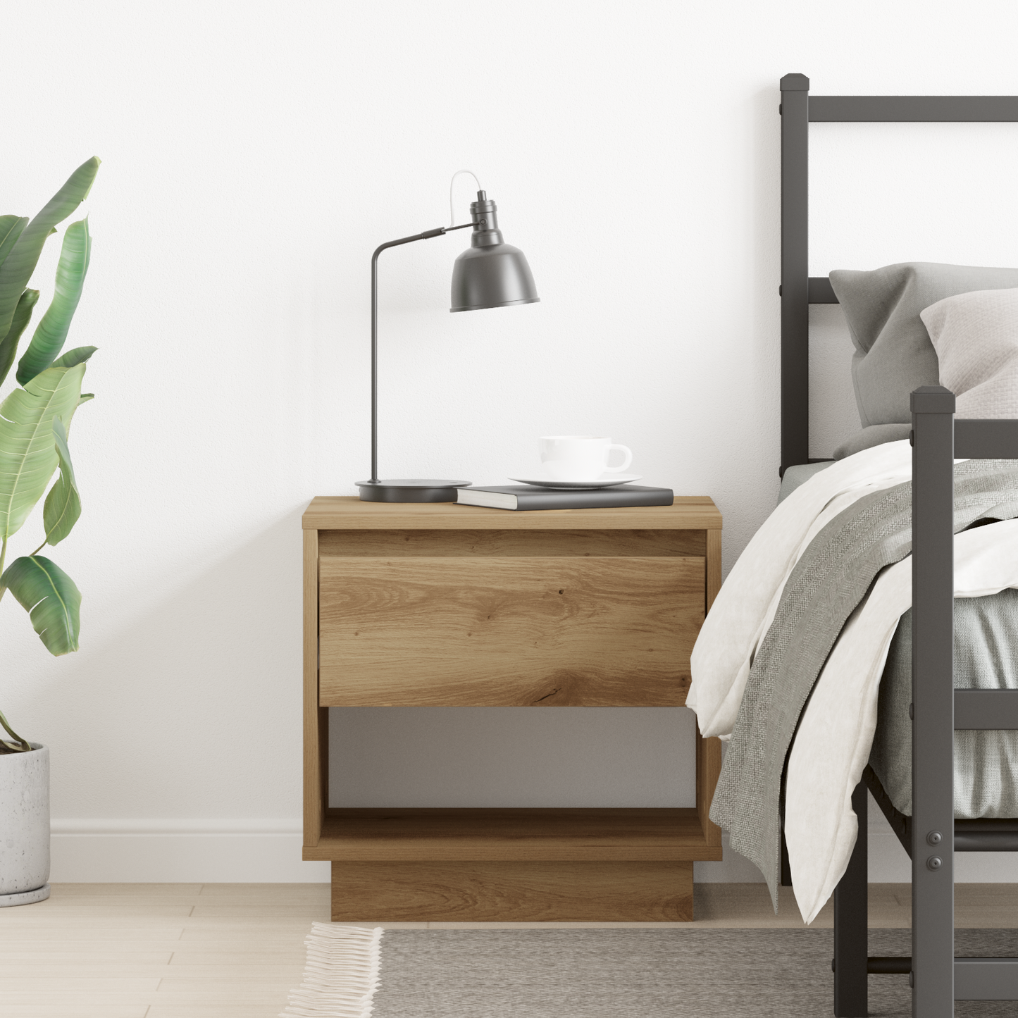 Nightstand Artisan Oak 45 x 34 x 44 cm Engineered Wood