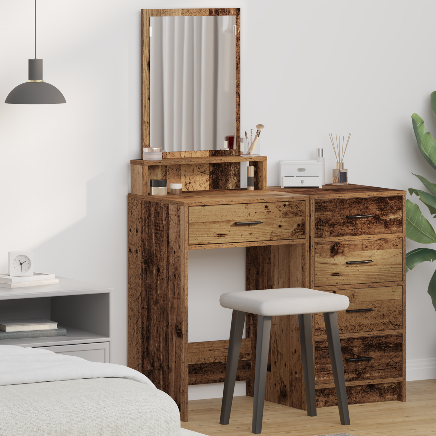 Dressing Table Old Wood 50 x 41 x 140 cm Engineered Wood