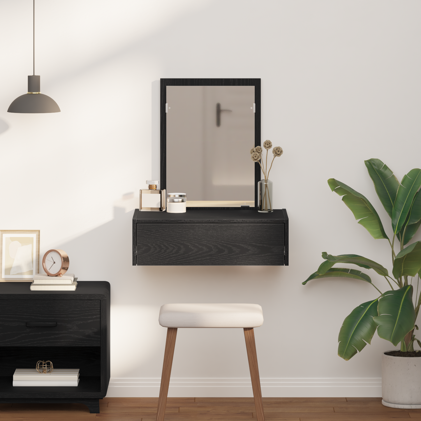 Dressing Table Black 60 x 40 x 70 cm Engineered Wood