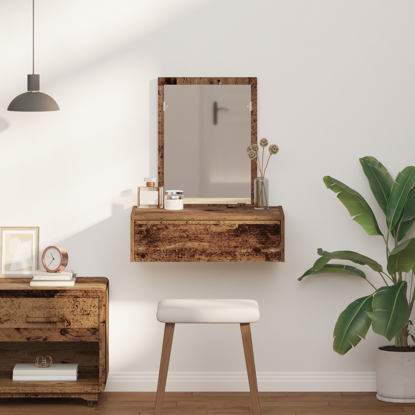 Dressing Table Brown 60 x 40 x 70 cm Engineered Wood