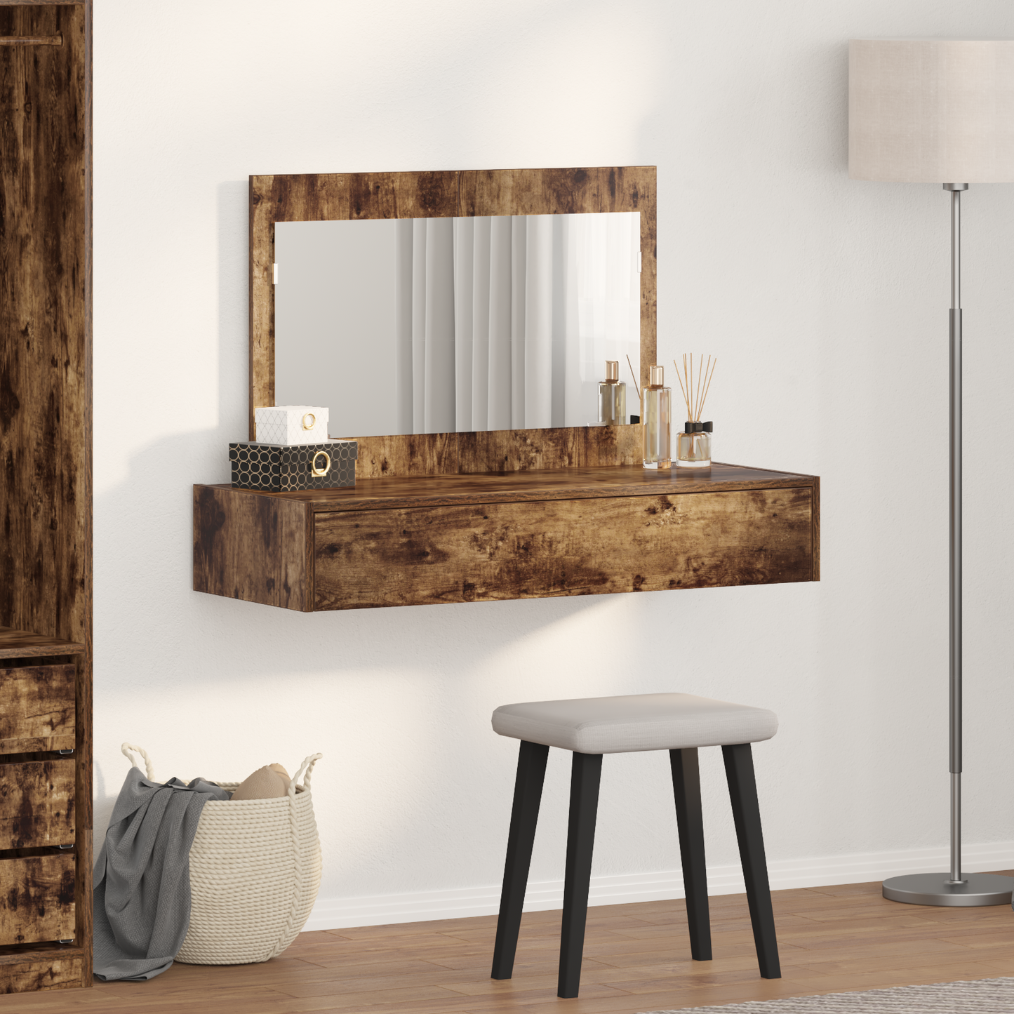 Dressing Table Brown 100 x 40 x 70 cm Engineered Wood