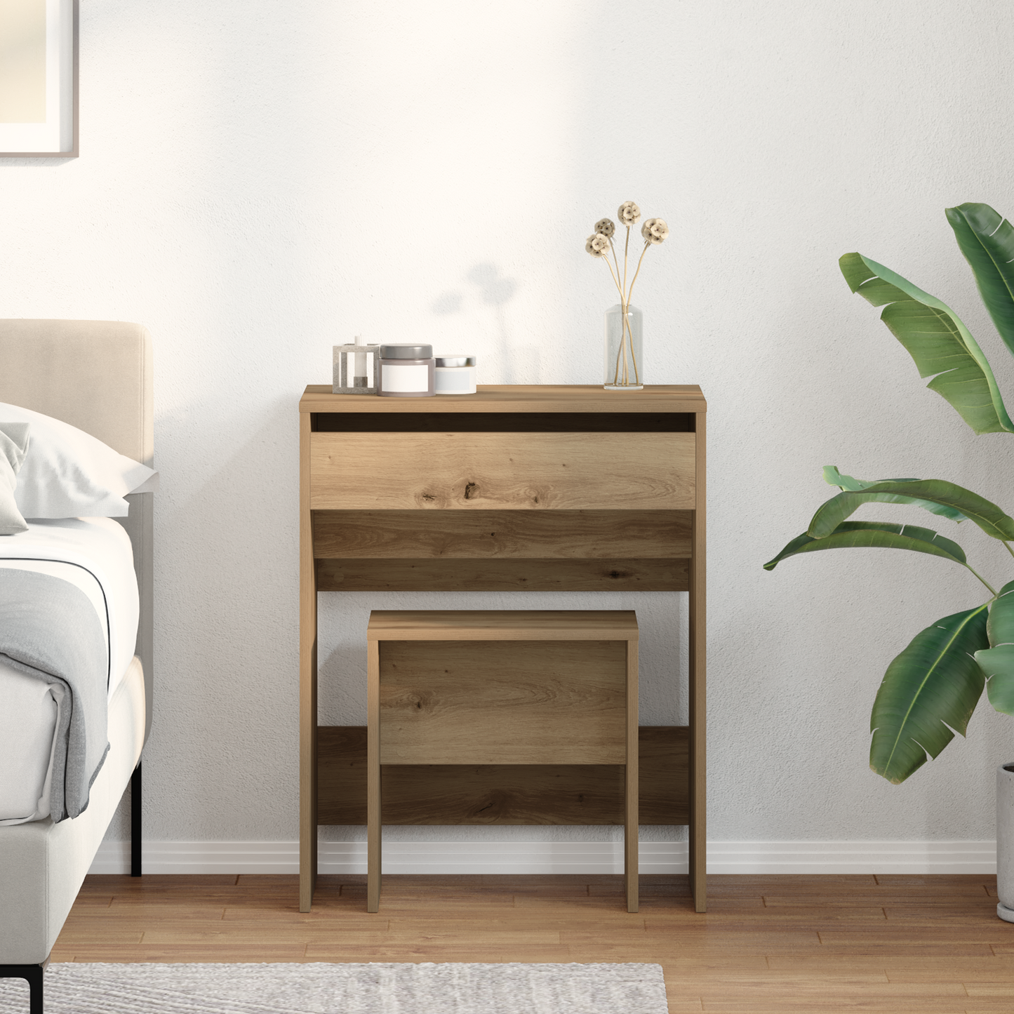 Dressing Table Artisan oak 60 x 40 x 75 cm Engineered wood