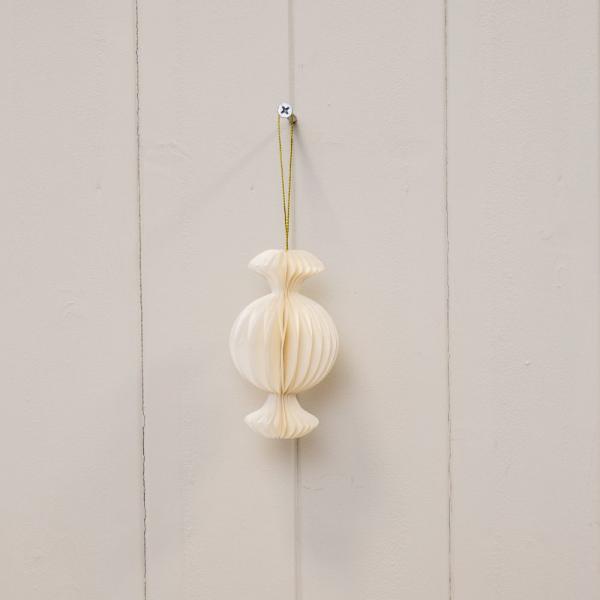 Set of 3 Deep Red Candy Baubles