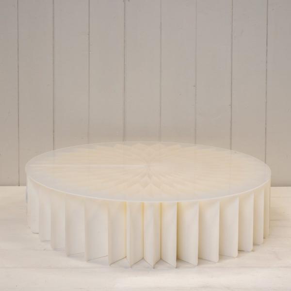 White Paper Plinth H50cm
