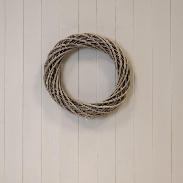 Greywash Willow Log Basket (T45x44cm)